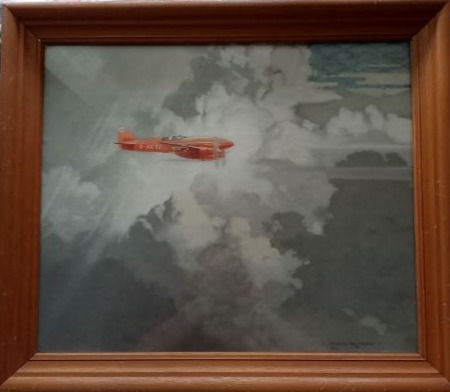 De Havilland Comet Winning the England-Australia Race (1934) By Norman Wilkinson