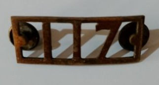 Pair of Unit 117 Collar Pin Badge (c.?)