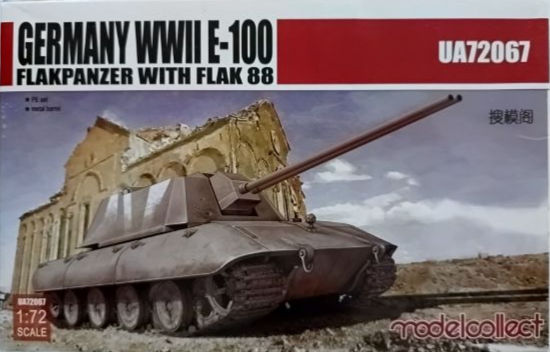 Model Collect Germany WWII E-100 Flakpanzer With Flak 88 (1:72 Scale)