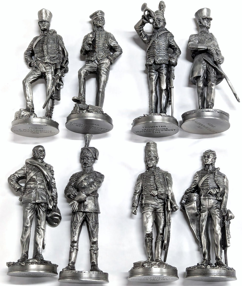 थंबनेल: Franklin Mint Hussars Of The Emperor #5 Trompeter, Sachsisches (1982)