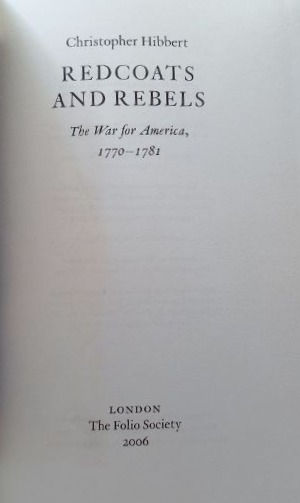 Miniatura: Redcoats and Rebels: The War For America... (2001, 2006) By Christopher Hibbert