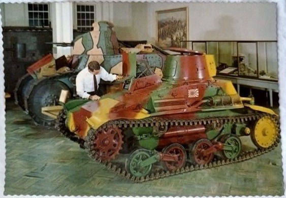 A Japanese Tank Captured In Borneo Postcard By The Australian War Memorial