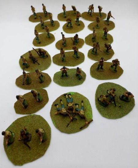 サムネイル： WWII French Troops 19x Pieces Plastic Moulded (1:72cm Scale)