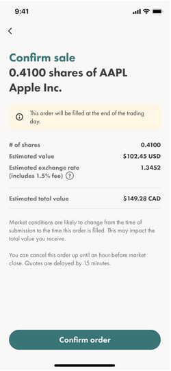 Hierarchy of order submission