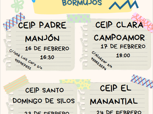 Jornadas de puertas abiertas. Colegios Públicos de Bormujos