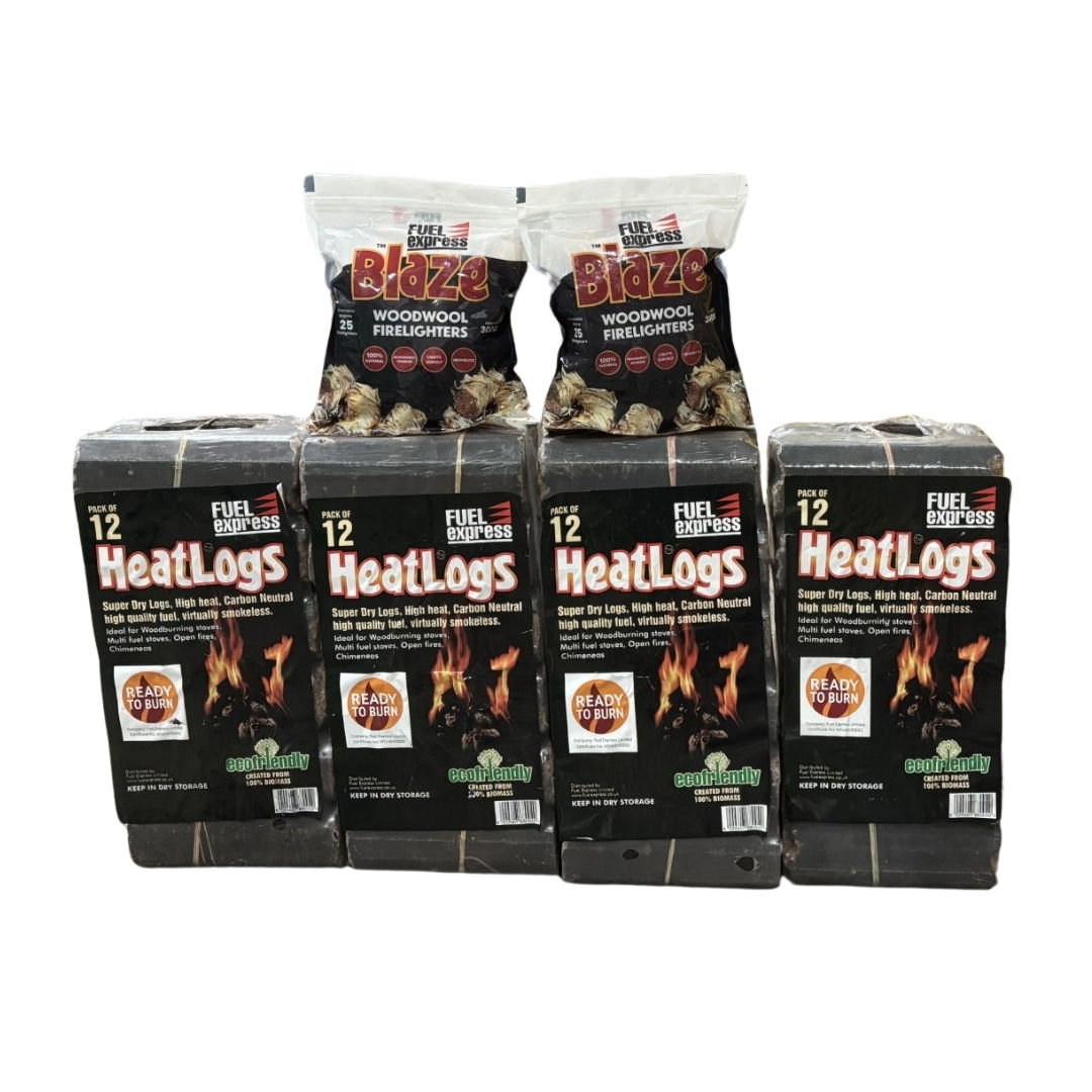 Heat Log Bale (Shimada/Pini Kay) & Firelighters
