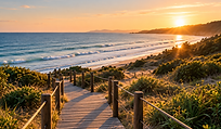 Golden Hour Coastal Boardwalk.png