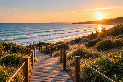 Golden Hour Coastal Boardwalk.png