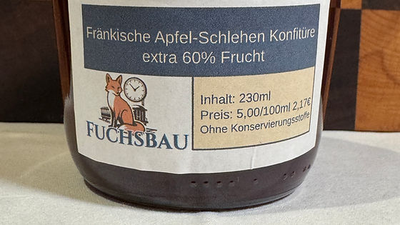 Apfel-Schlehen Konfitüre extra