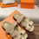 Miniature : SANDALES LETTER DAIM (DISPONIBLE IMMÉDIATEMENT)