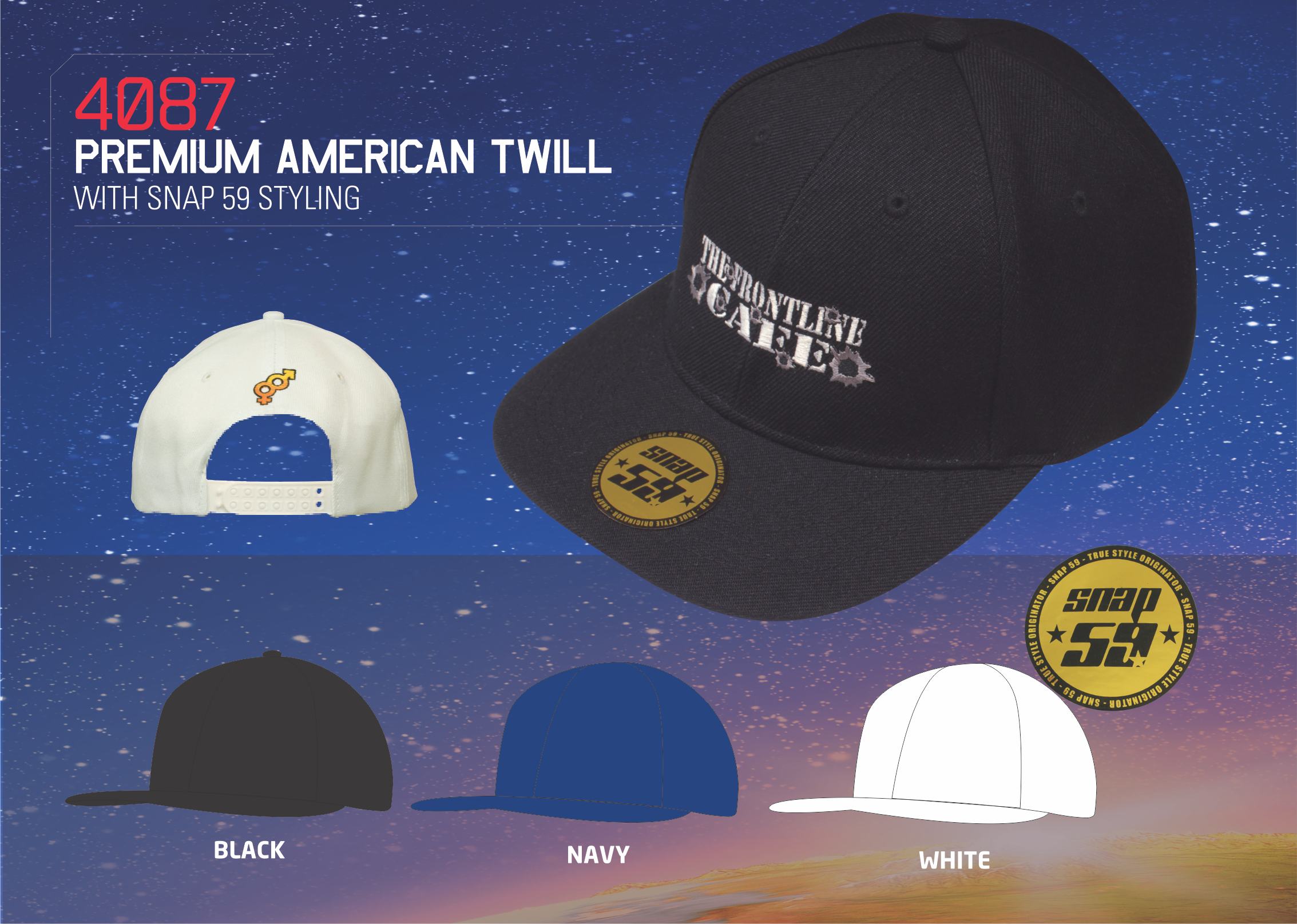4087 Snapback Flat Cap.png