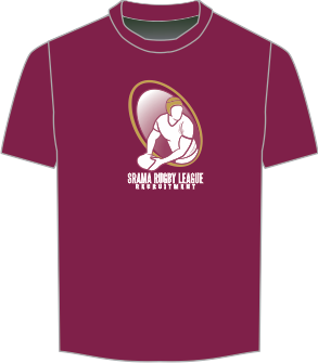 Srama Rugby League Recruitment Maroon T-Shirt