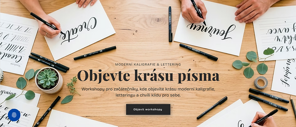 Moderní kaligrafie a lettering pro začátečníky