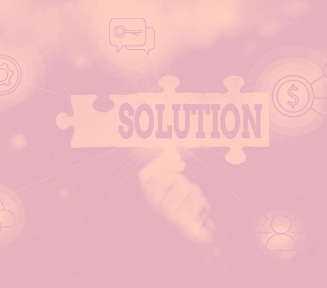 Writing displaying text Solution. Business overview the ways to solve a problem or tackle a difficul