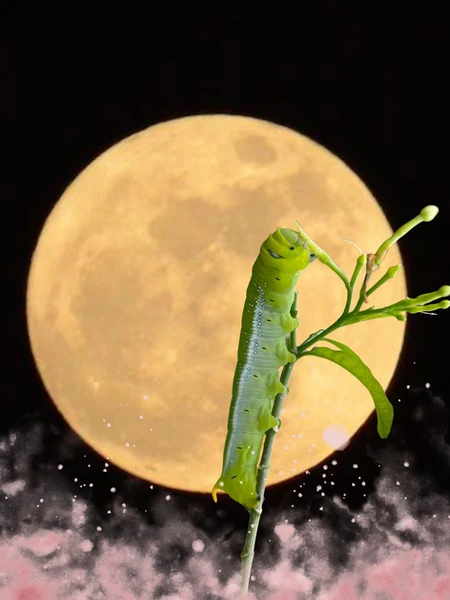 full worm moon with crystal bowls
