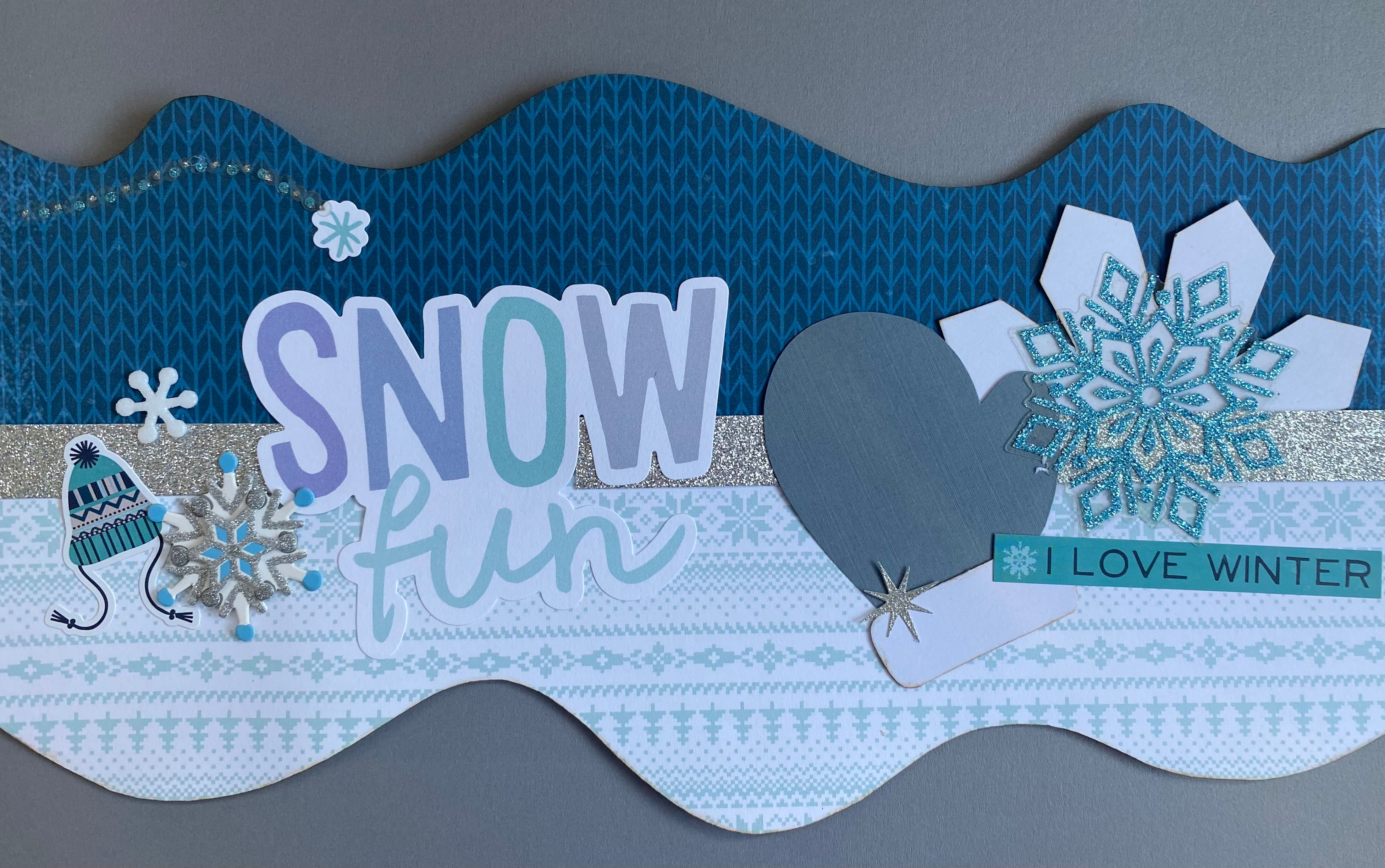 I Love Winter Border