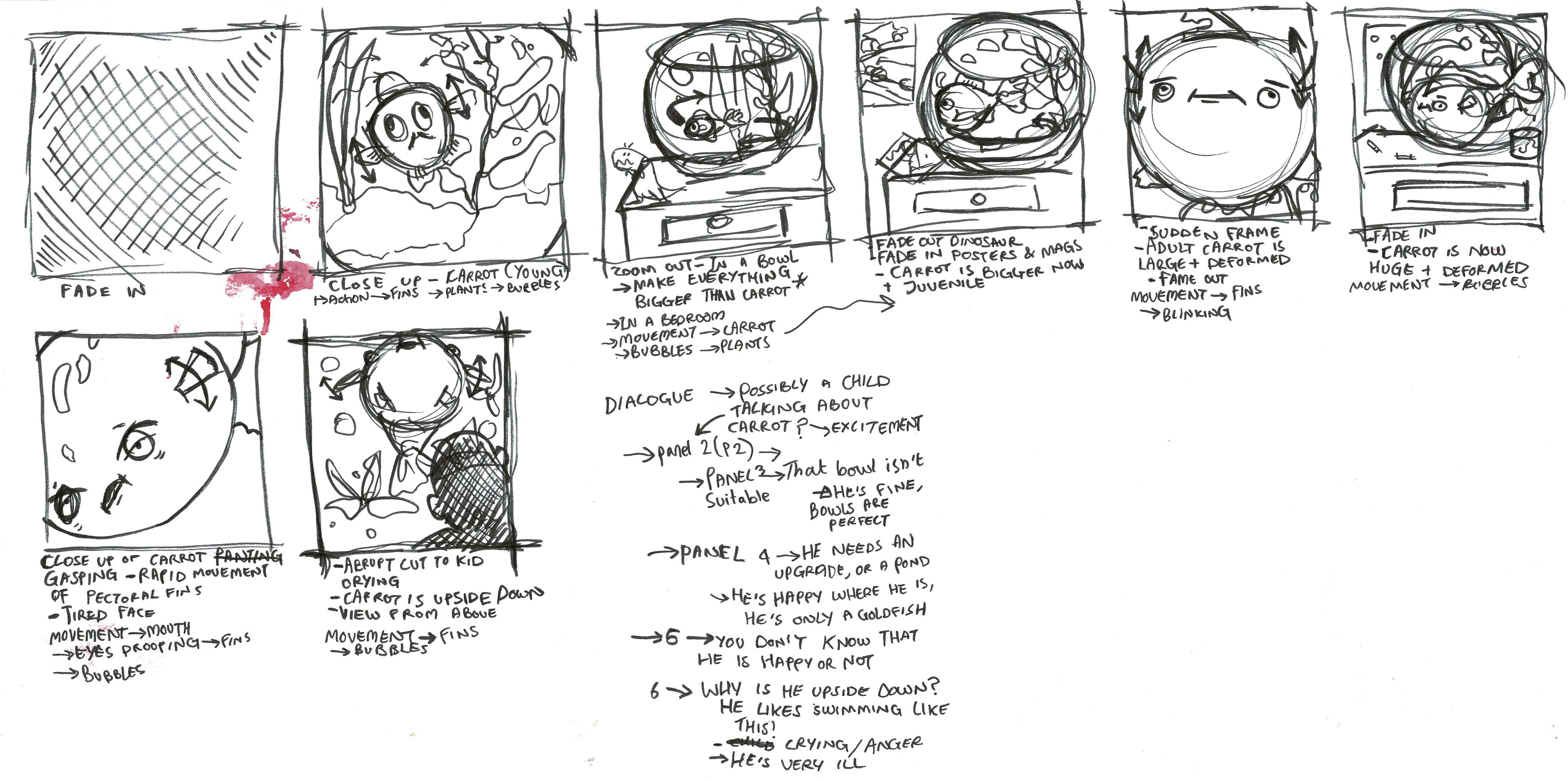 Carrot storyboard