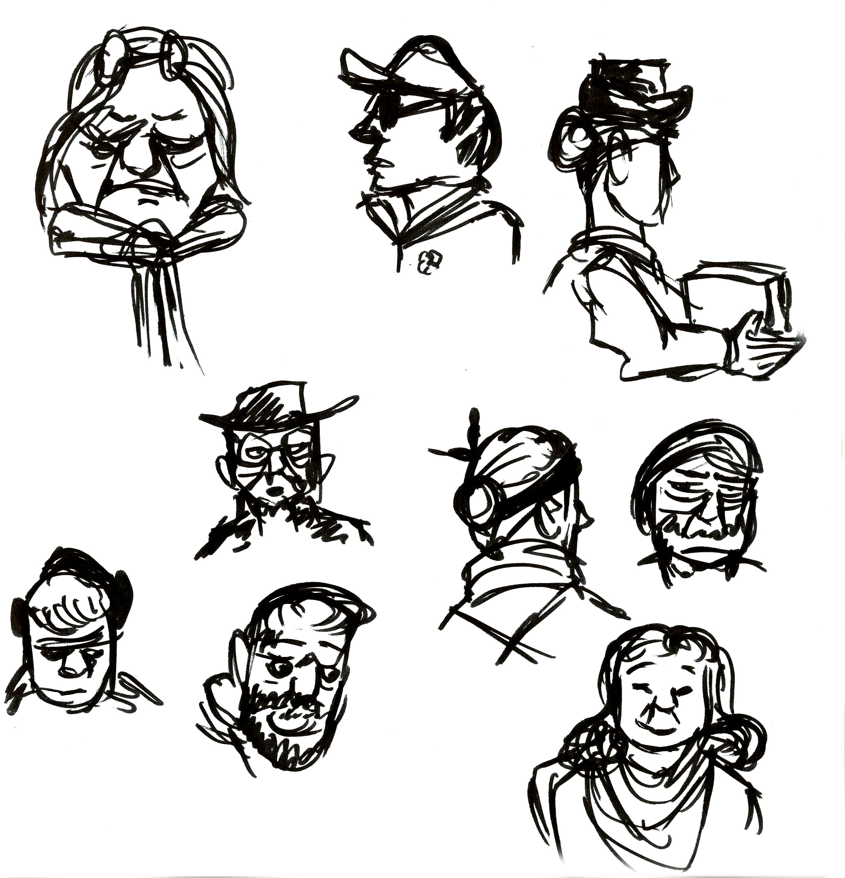 Observed faces (Ink)