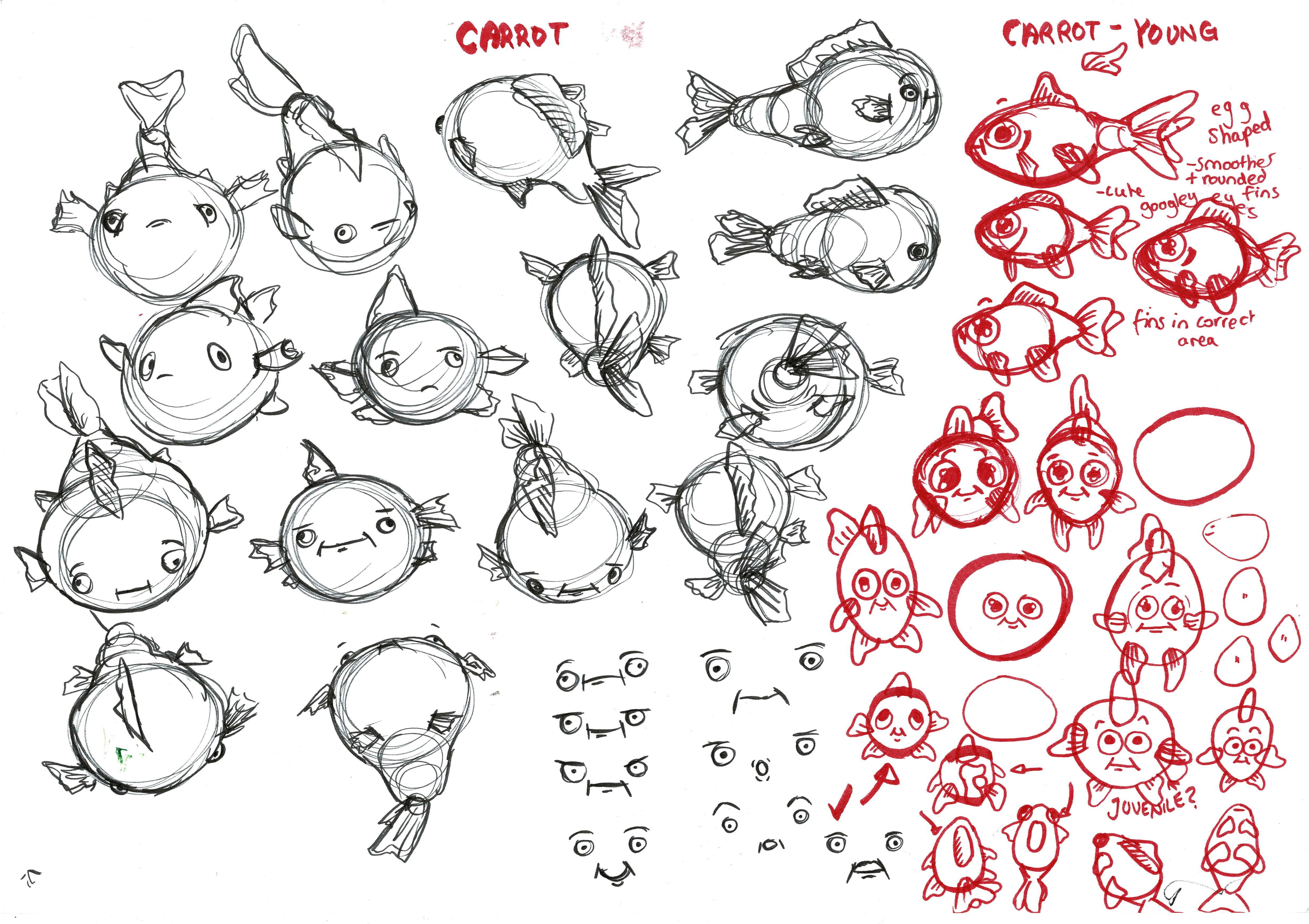 Carrot character design exploration