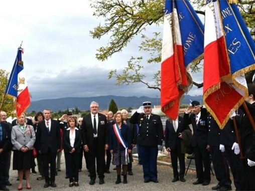 MONTÉLIMAR : LA JOURNÉE DU SOUVENIR DU 1ER-NOVEMBRE MARQUÉE PAR UN DÉPÔT DE GERBES.