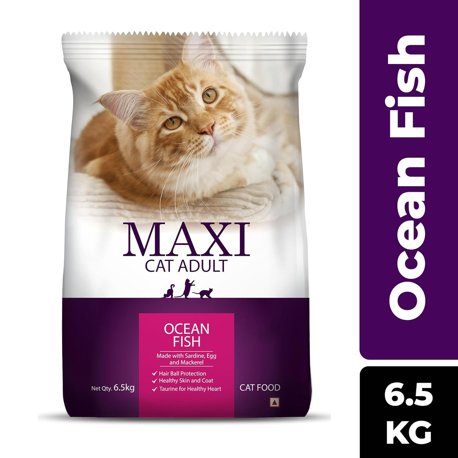 Maxi Ocean Fish Dry Cat Food 6.5kg, Adult