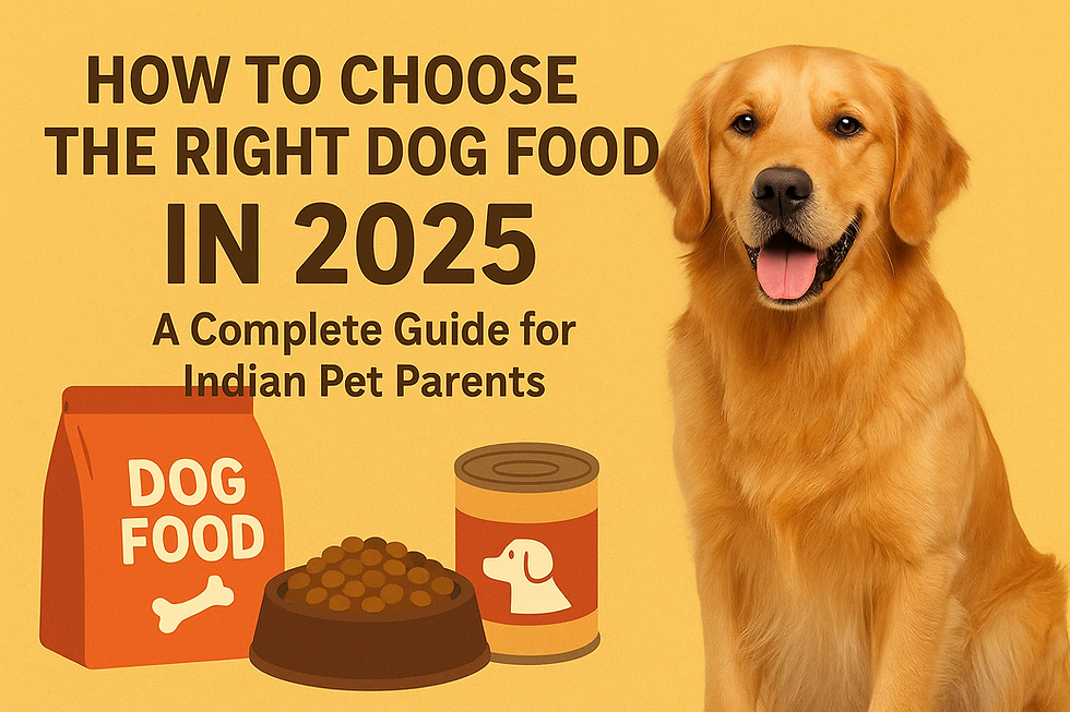 How to Choose the Right Dog Food in 2025 — A Complete Guide for Indian Pet Parents