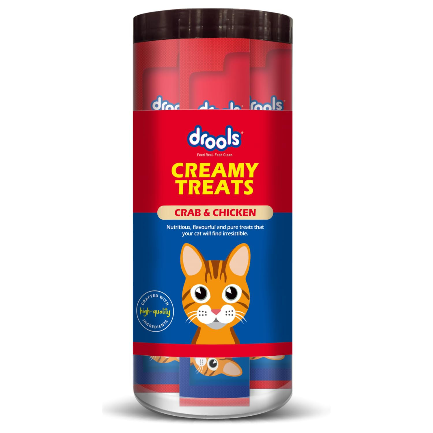 Drools All Life Stages Creamy Lickable Cat Treats 25 Pieces | Crab & Chicken