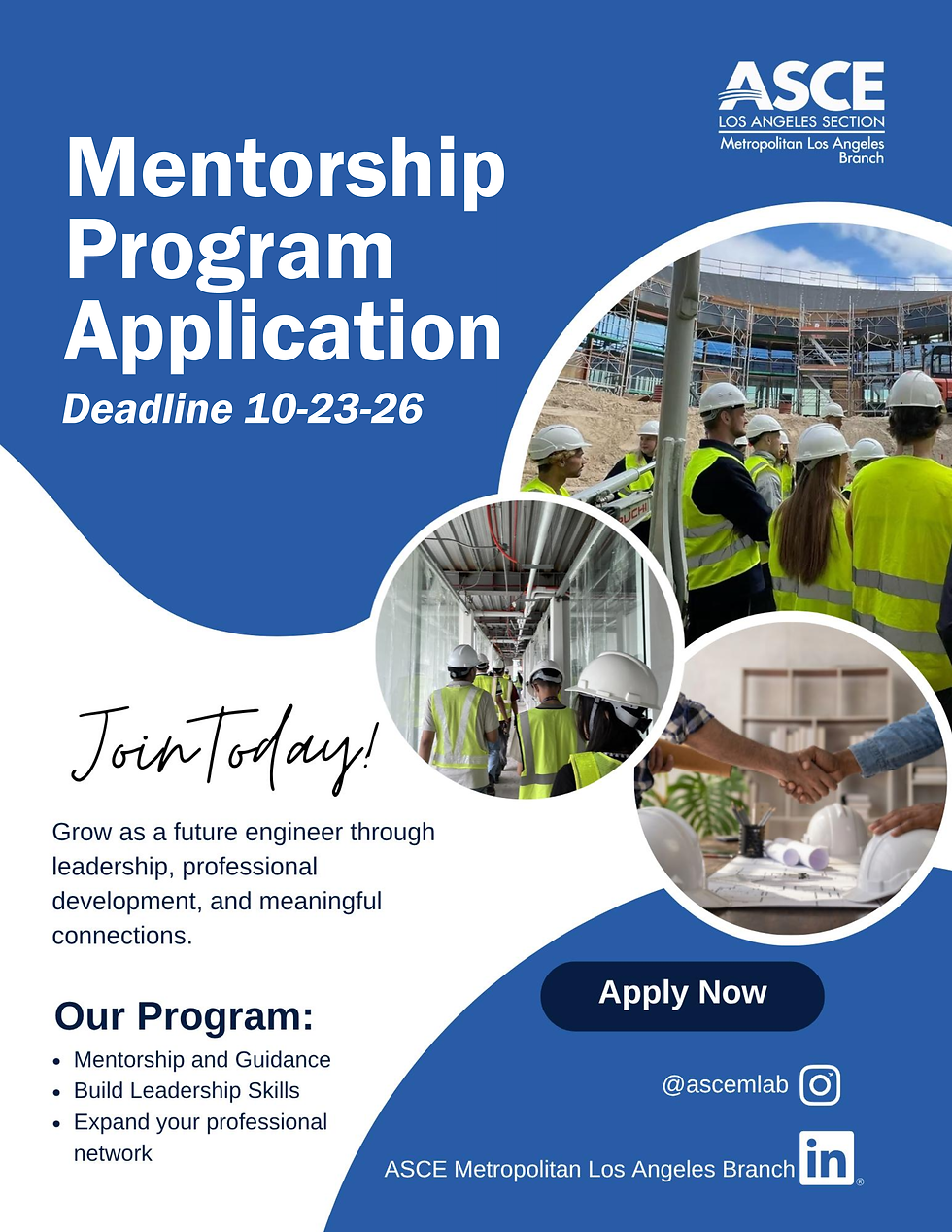 ASCE MLAB Mentorship Program Kick Off Event