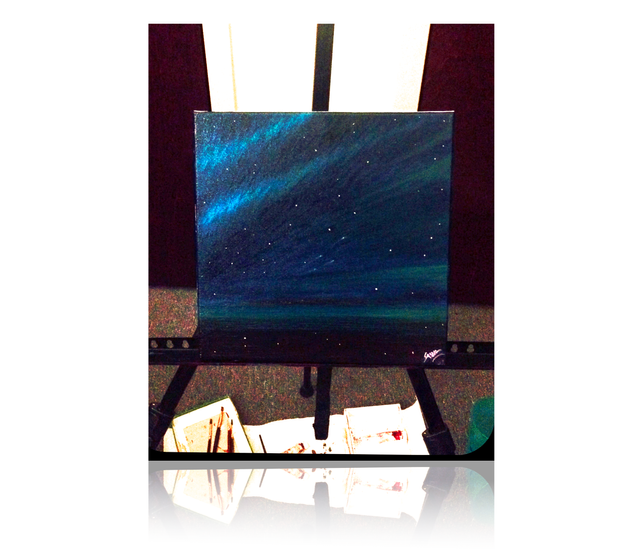Aurora Borealis Oil Painting