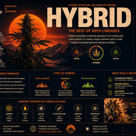 Hybrid Cannabis Explained: Why Most Modern Cannabis Is a Hybrid
By Justice — Elevated Club NYC