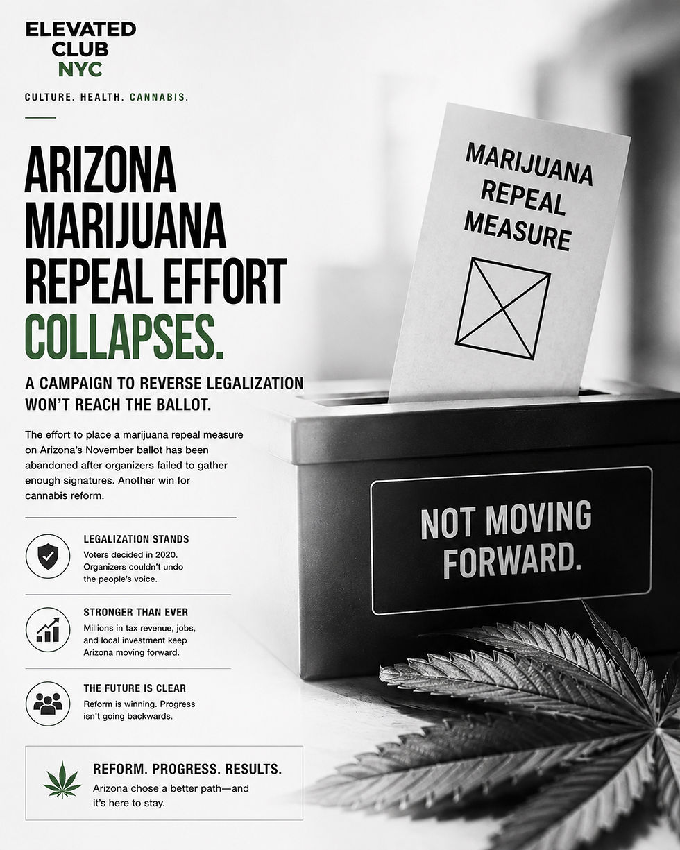 Arizona Campaign Abandons Marijuana Repeal Effort Ahead Of November Ballot