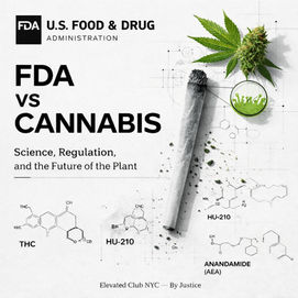 FDA, Cannabis, and the Future of Regulation
By Justice — Elevated Club NYC