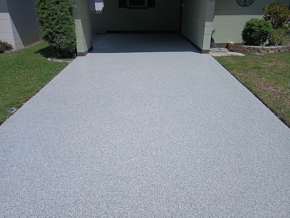 Moonshine Epoxy Garage Flooring and Driveway for a seamless finish