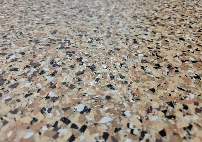 Outback UV Polymer Flake blend NanoX Polyaspartic Finish Coat 7