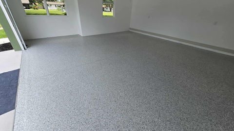 Garage Epoxy Flooring Creekbed Polyaspartic Coating Central Florida
