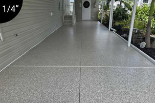Creekbed Polyaspartic Driveway Coatings in Central Florida