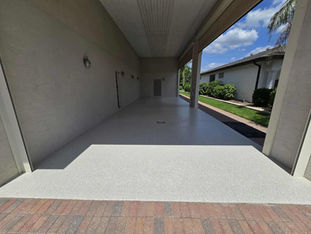 driveway with our white swan blend that features a pristine composition of whites and light grey and beige tones.