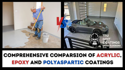 Comprehensive Comparsion Of Acrylic, Epoxy and Polyaspartic Coatings