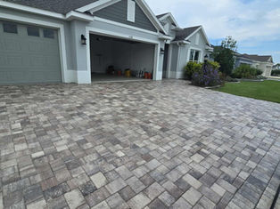 Paver Sealing Driveway in Central Florida Cool Toned left angle