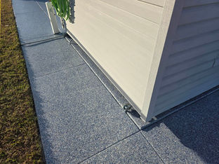 Blue Thunder Flake Blend Driveway Coatings sidewalk