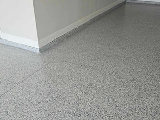 tidalwave epoxy garage with cove base