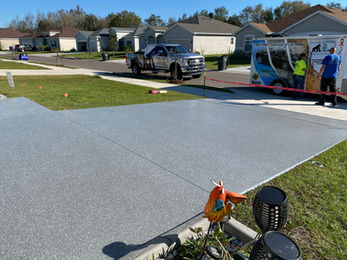 Polyaspartic Epoxy Driveway Coatings for Central Florida back angle