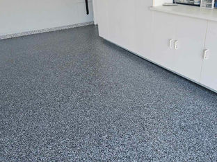 Wombat Color Chip Epoxy Flooring Garage
