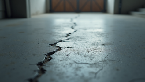 cracked floor