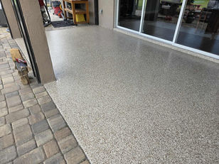 77 Patio Lanai Polyaspartic Epoxy Coating in Central Florida