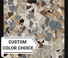 Earth-toned close-up of Shiitake epoxy flakes, featuring a rich blend of brown, white, tan, medium gray, and black inspired by natural Western aesthetics.