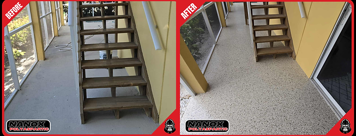 before and after shoreline patio