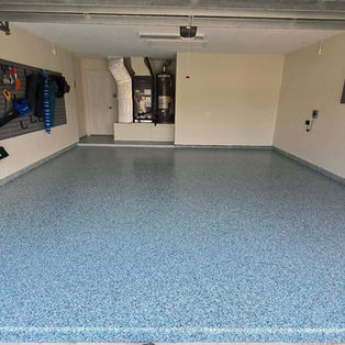 Polyaspartic Garage Floor Coatings Central Florida front angle