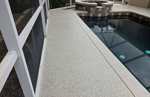 Tru-Grit Epoxy Flooring provides long-lasting coatings designed to improve the durability and appearance of garages, patios, driveways, and pool decks. Our coatings are built to handle Florida’s climate and heavy use while maintaining a clean, modern look.