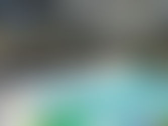 Enclosed pool with colorful float rings, surrounded by green plants. Outdoor patio with table and trees visible in the background. Sunny day.